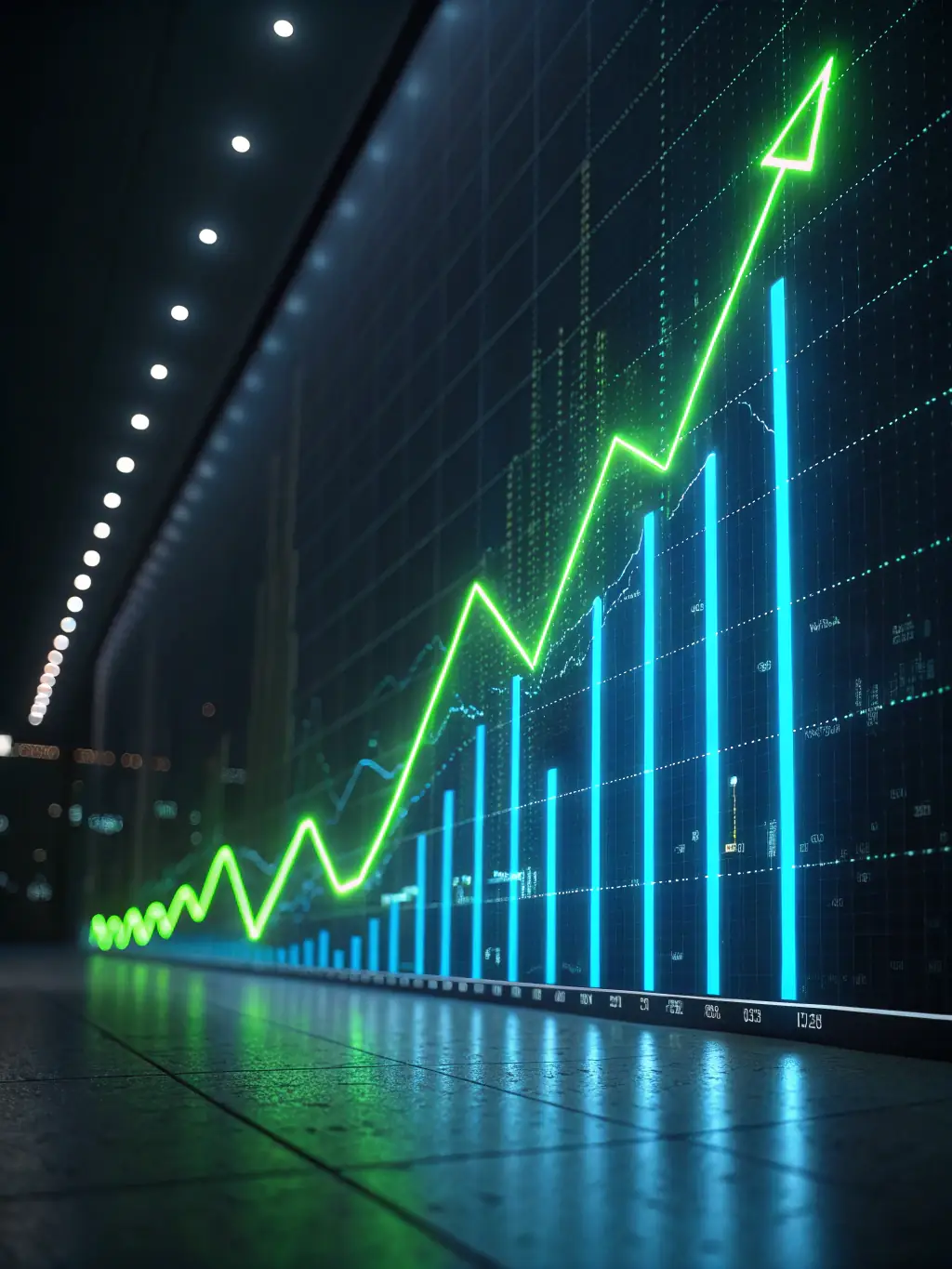 A graph showing increased returns on investment over time, highlighting the potential for higher profitability through collaborative strategies.