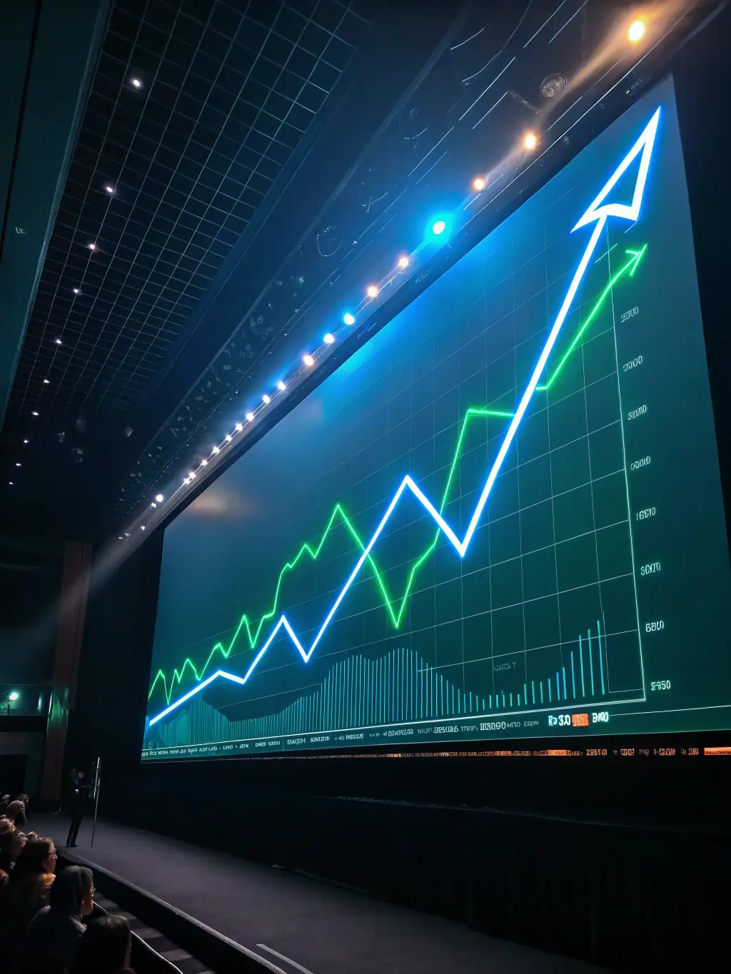 A graph showing steady financial growth, illustrating the positive impact of Financial Advice's services.